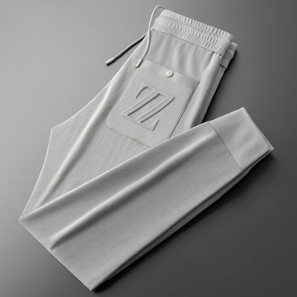 Moda Elite | Sportowe spodnie dresowe z haftem