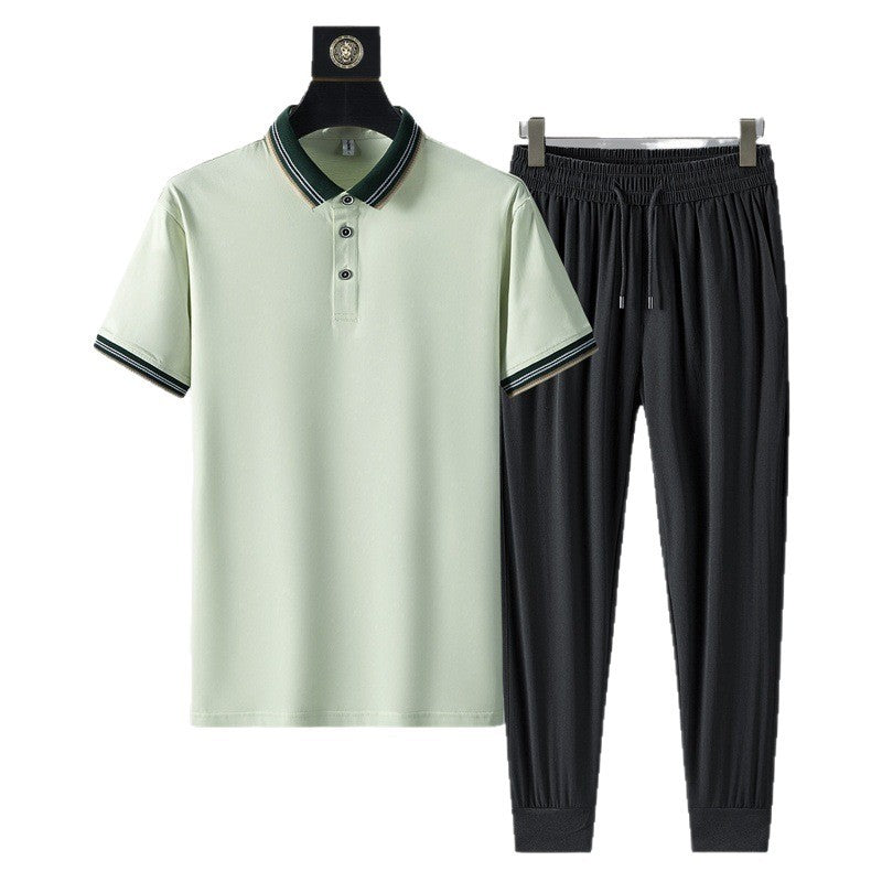 Moda Elite | Szybkoschnący komplet polo i spodnie
