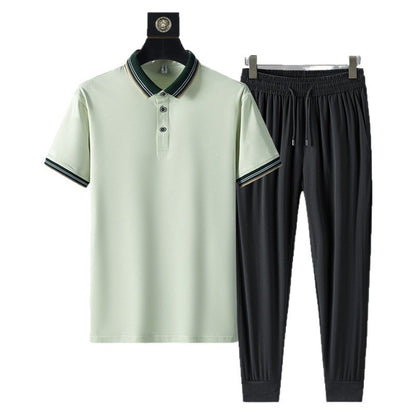 Moda Elite | Szybkoschnący komplet polo i spodnie