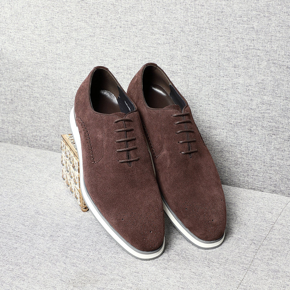 Eleganckie zamszowe buty typu Oxford