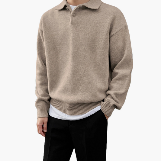Jesienny sweter z klapami