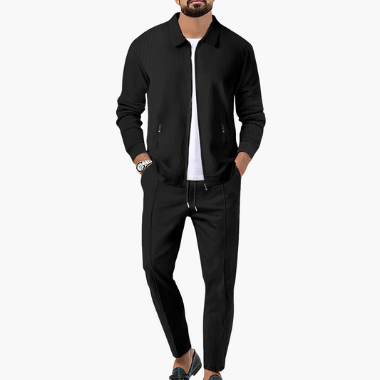 Kardigan z zamkiem błyskawicznym w kroju slim-fit