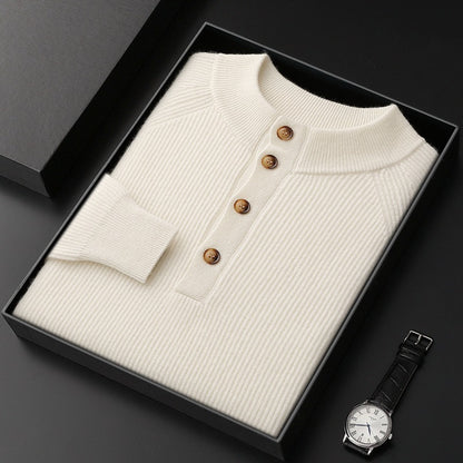 Sweter dzianinowy z zapięciem na guziki