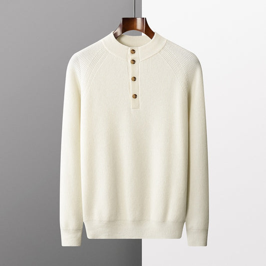 Sweter dzianinowy z zapięciem na guziki