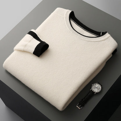 Moda Elite | Luźny sweter z dzianiny kaszmirowej