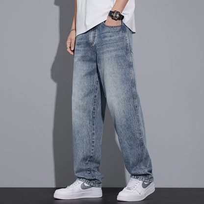 Luźne proste jeansy premium