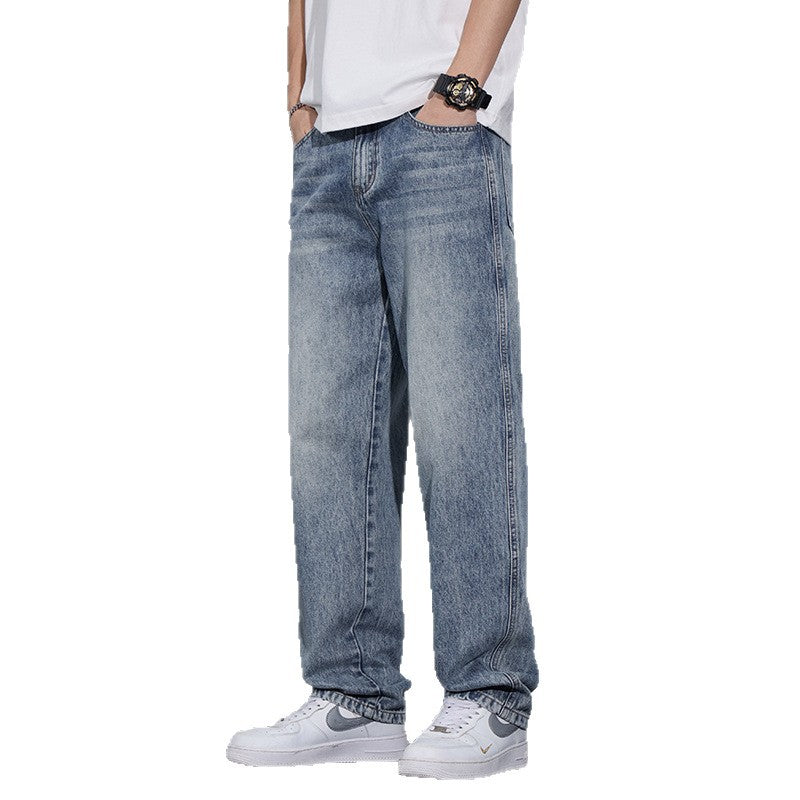 Luźne proste jeansy premium