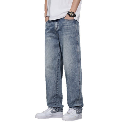 Luźne proste jeansy premium