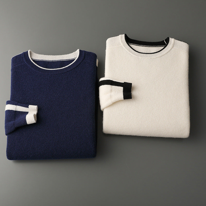Moda Elite | Luźny sweter z dzianiny kaszmirowej