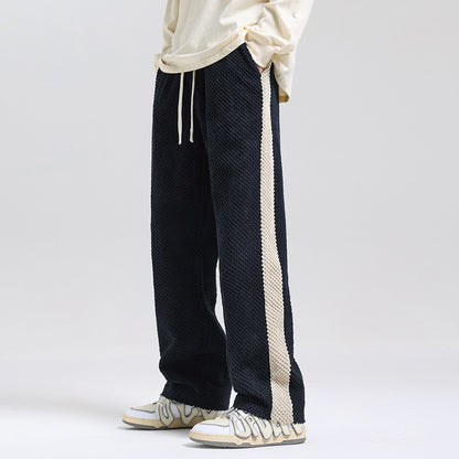 Spodnie streetwear z kontrastowymi kolorami