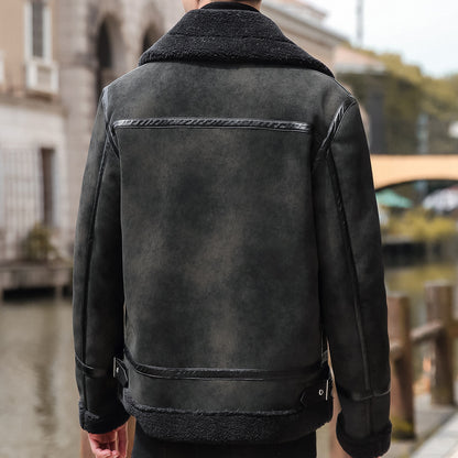 Moda Elite | Kurtka motocyklowa ze skóry jagnięcej