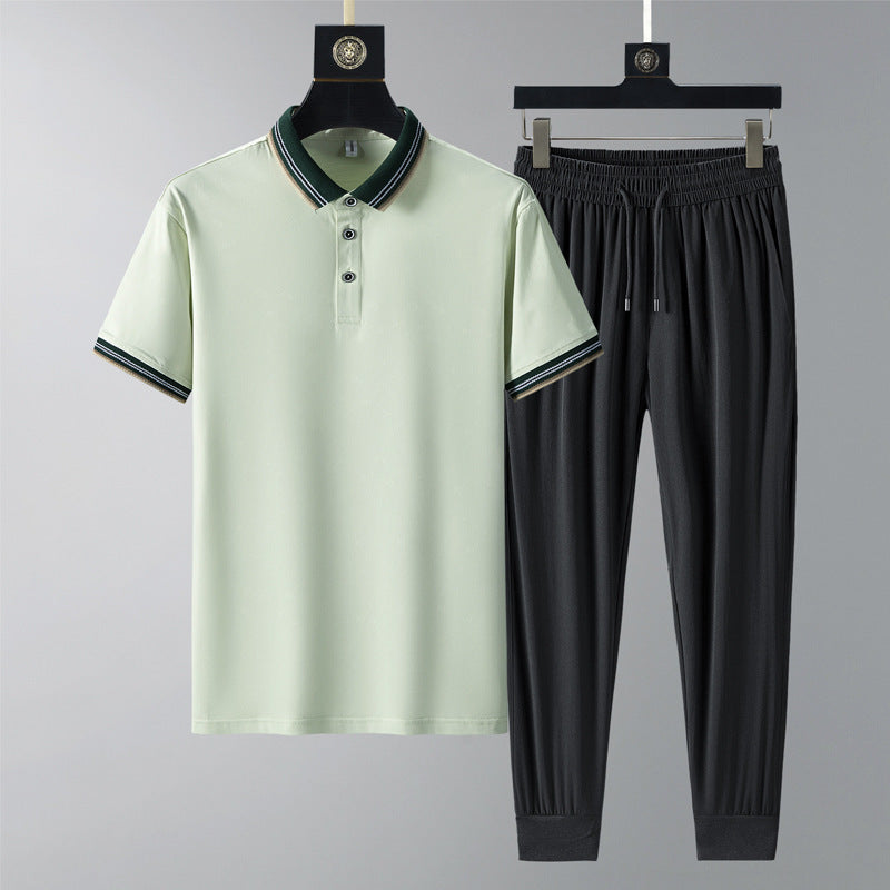 Moda Elite | Szybkoschnący komplet polo i spodnie