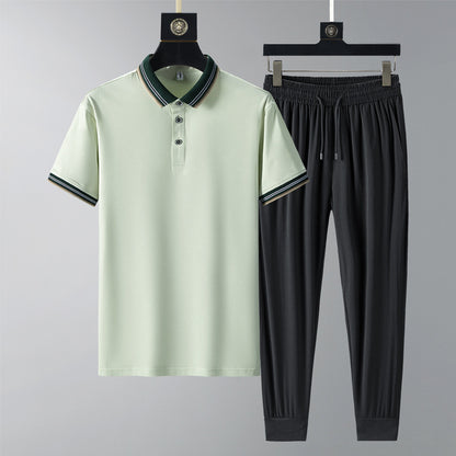 Moda Elite | Szybkoschnący komplet polo i spodnie