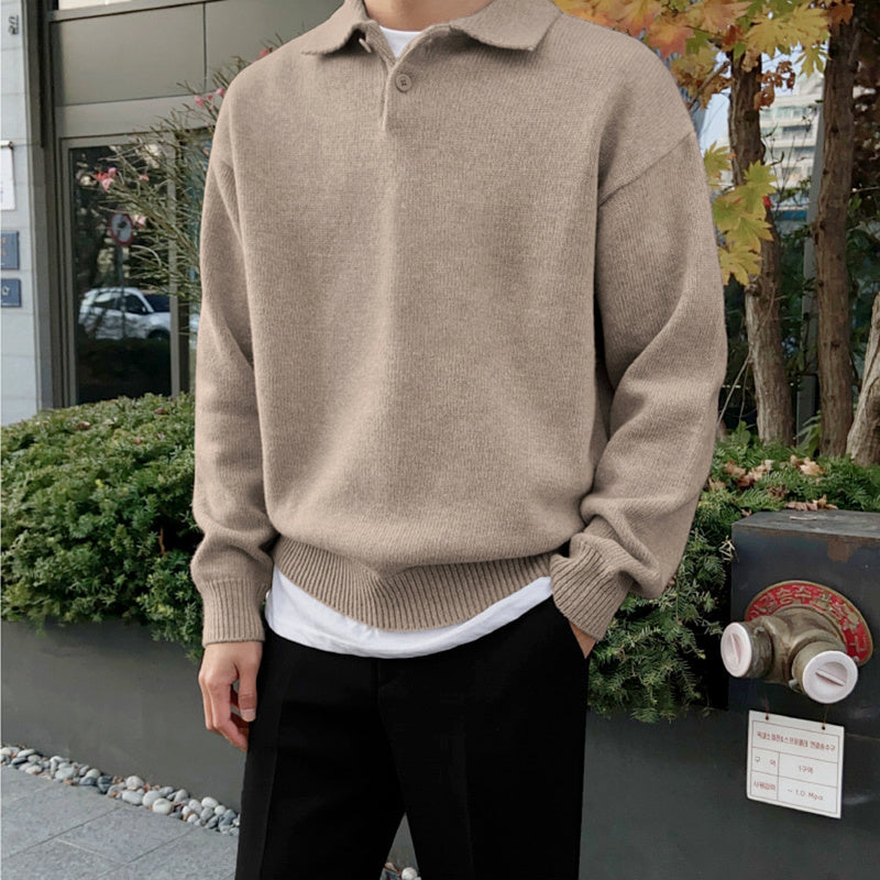 Jesienny sweter z klapami