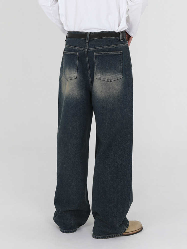 Moda Elite | Jeansy jesienne w stylu retro z efektem sprania