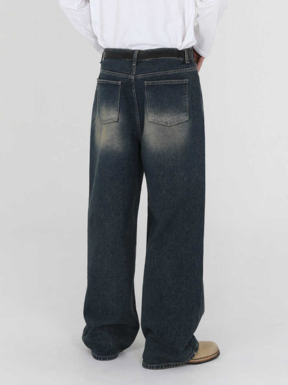 Moda Elite | Jeansy jesienne w stylu retro z efektem sprania