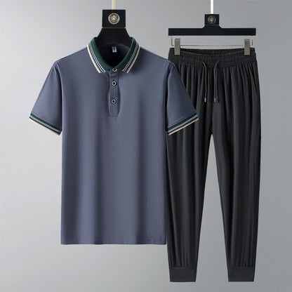 Moda Elite | Szybkoschnący komplet polo i spodnie