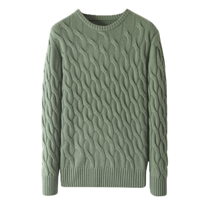 Męski sweter z okrągłym dekoltem – styl casualowy