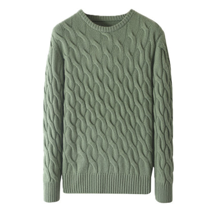 Męski sweter z okrągłym dekoltem – styl casualowy