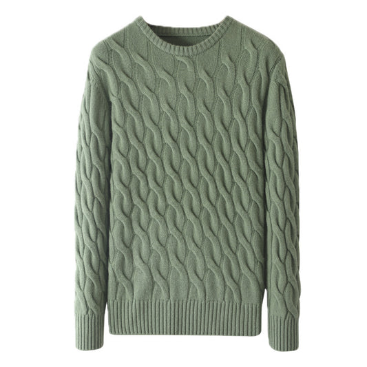 Męski sweter z okrągłym dekoltem – styl casualowy