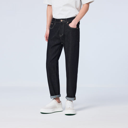 Moda Elite | Luźne, proste, skrócone jeansy