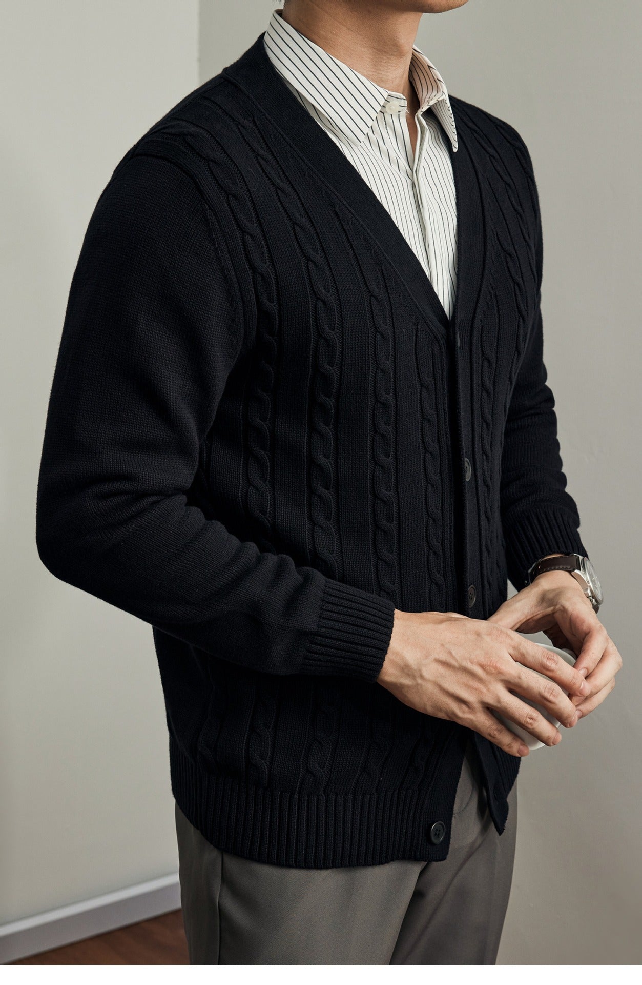Moda Elite| Sweter kardigan dzianinowy