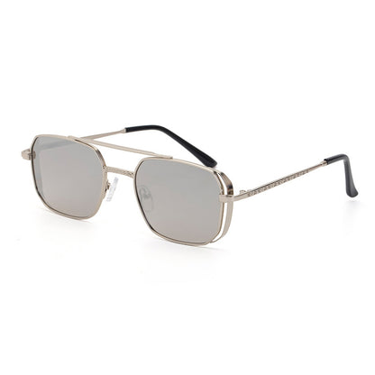 Kwadratowe okulary przeciwsłoneczne w stylu steampunk