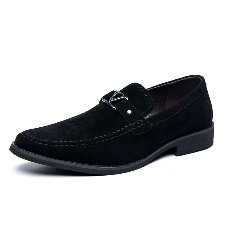 Skórzane buty codzienne z perforowanym wzorem