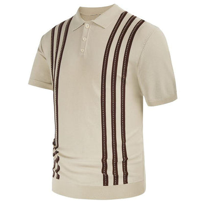 Moda Elite | Pasiasta koszulka polo na co dzień