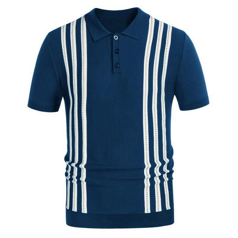Moda Elite | Pasiasta koszulka polo na co dzień