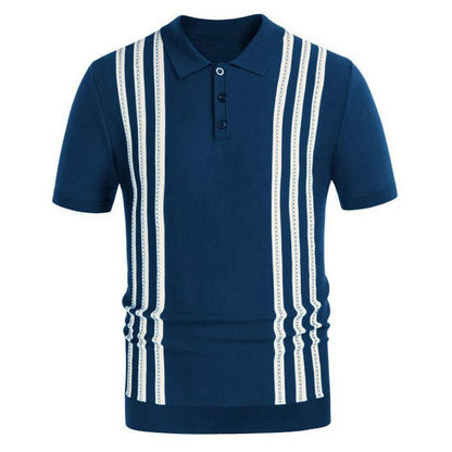 Moda Elite | Pasiasta koszulka polo na co dzień