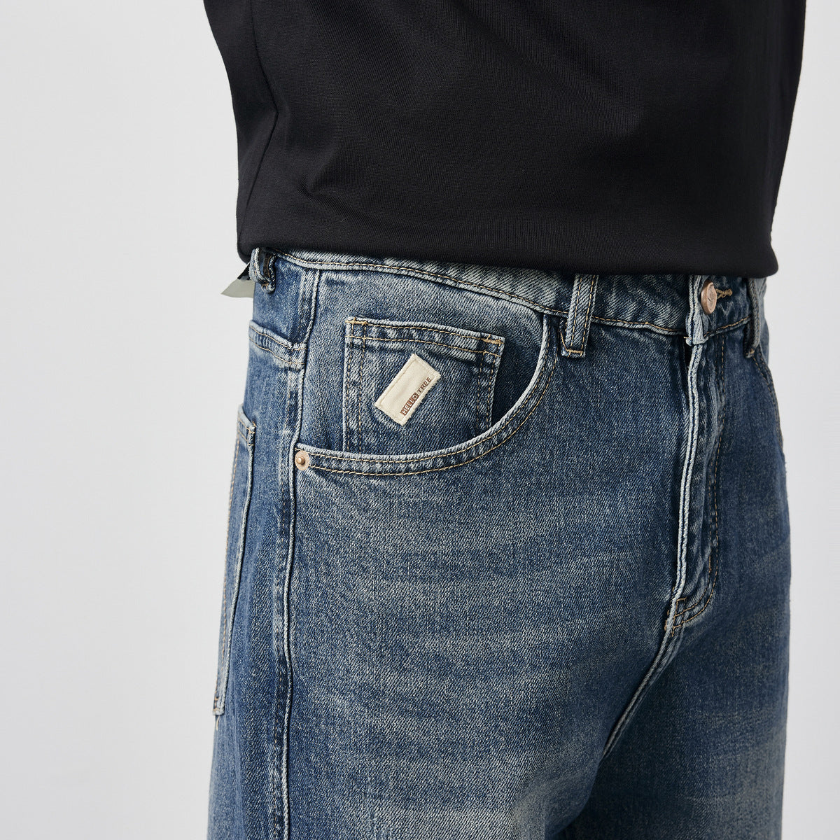 Moda Elite | Jeansy Straight Washed