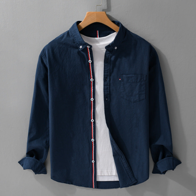 Moda Elite | Koszula Oxford z długim rękawem