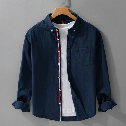 Moda Elite | Koszula Oxford z długim rękawem